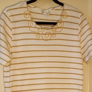 Vintage Cricket Lane Pull on Knit Top for Women size XL